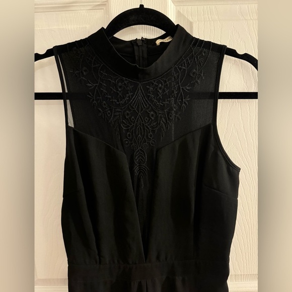 Mustard Seed Pants - Black jumpsuit with cutouts